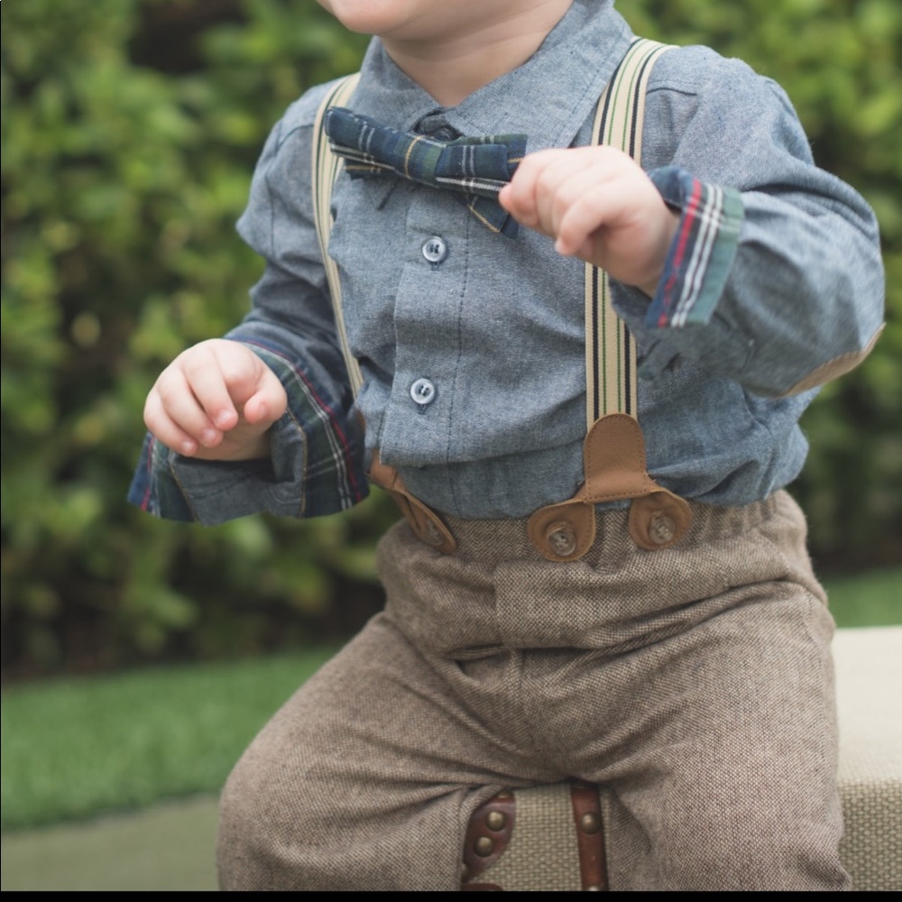 Mud Pie News Boy outfit 12-18 months with hat (OS)